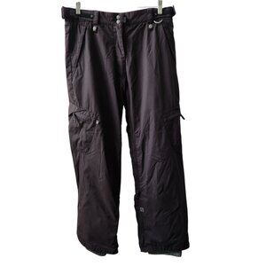 Ride Snowboards Mountain Dry Series Ski Pants Black Nylon Waterproof Womens Med